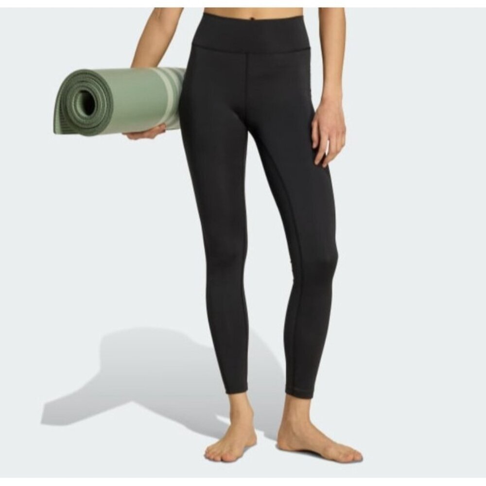 Adidas All Me ESS Training Leggings Women 1X Black ClimaCool Workout Gym NEW